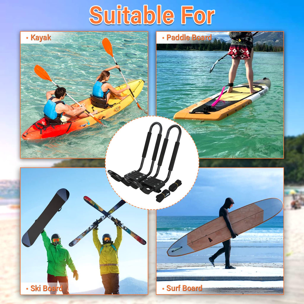 2 Pairs J-Bar Kayak Roof Rack Set of 4 L6636