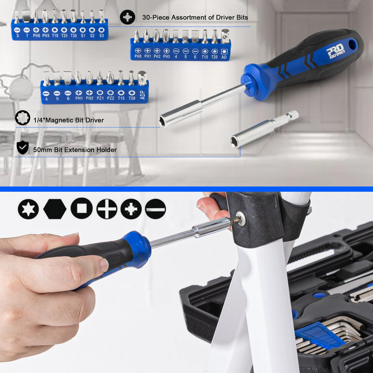 160-Piece Blue Tool Set A4166