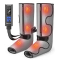 Air Compression Leg Massager with Heat, Foot and Calf Massager, 9 Intensity, 4 Modes, 3 Heating O5113