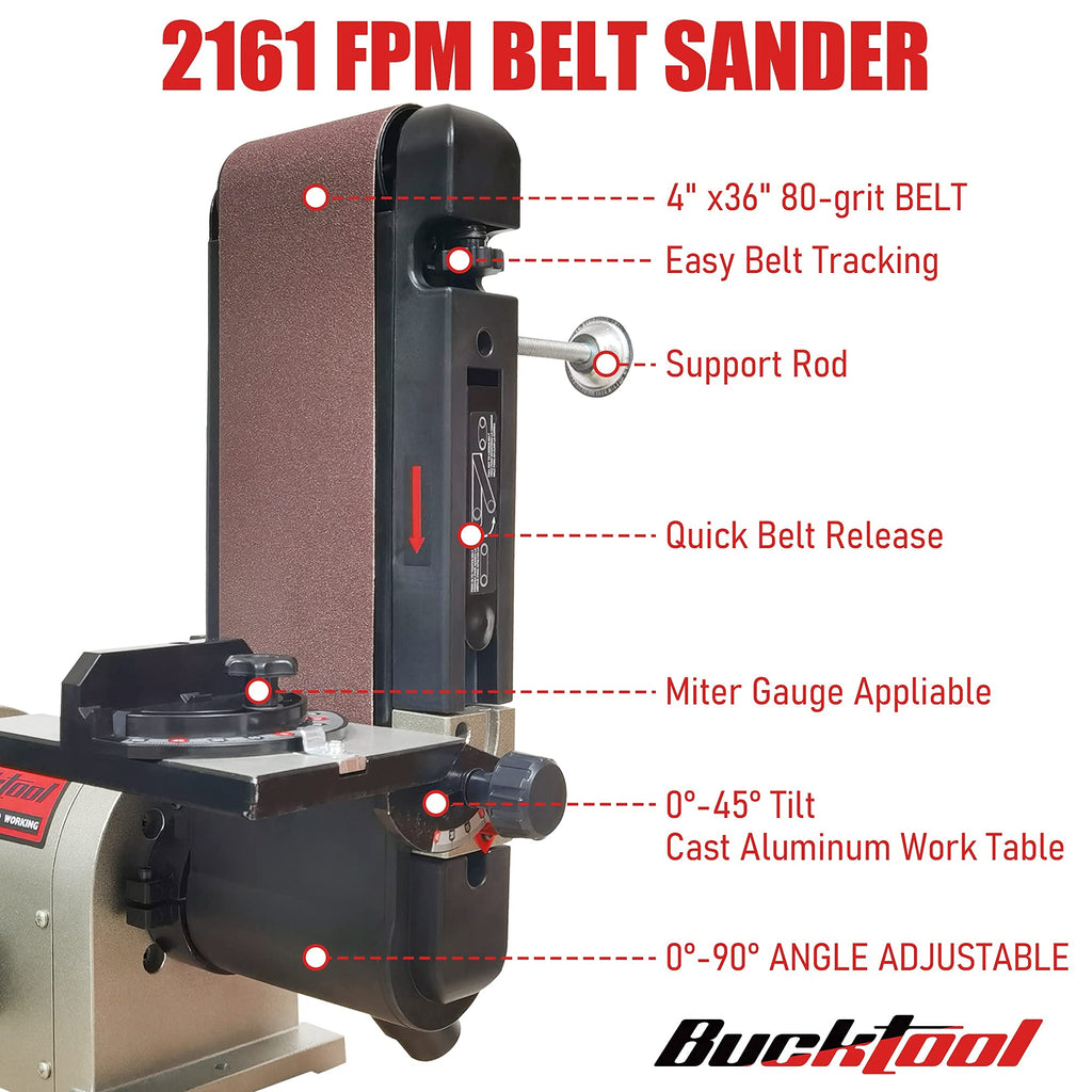 Bench Belt Disc Sander 4x36" Belt 6" Disc C39333
