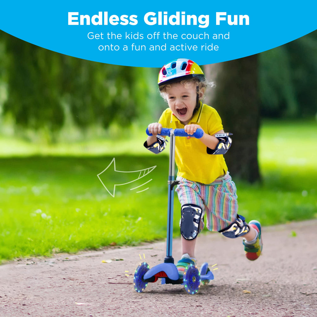 Kids 3-Wheel Scooter with LED Light-Up Wheels Q133909