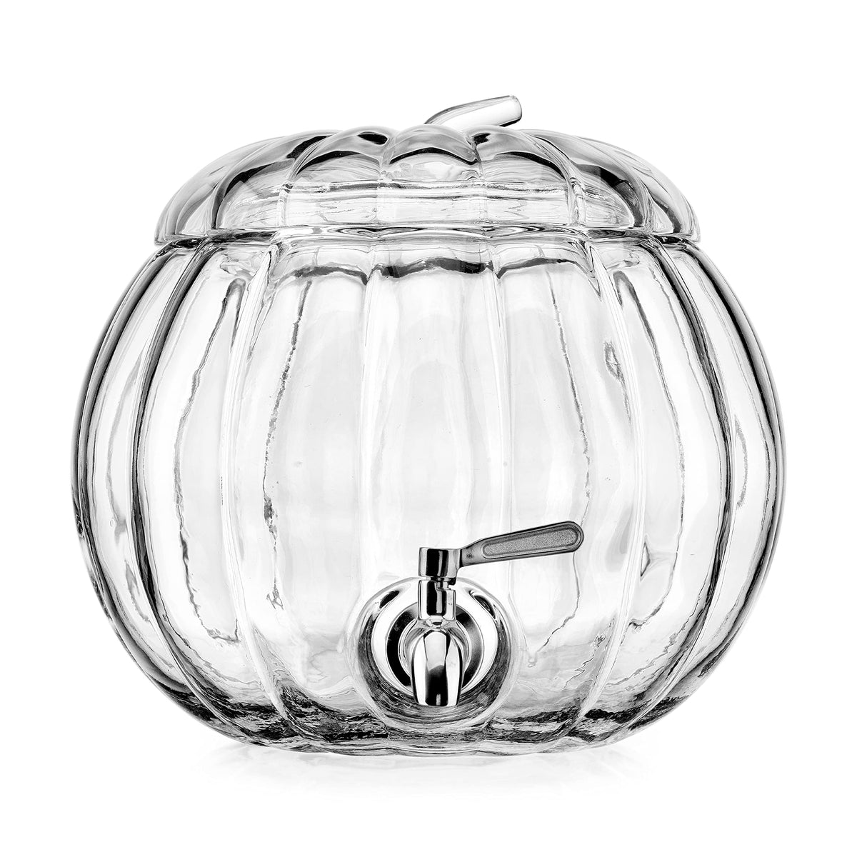 2.11 Gallon Clear Glass Beverage Dispenser with Stainless Steel Spigot P4183