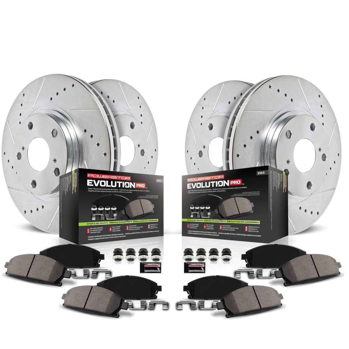 Brake Pad & Rotor Kit Front & Rear H50003