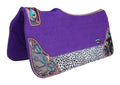 Black Western Wool Felt Saddle Pad L56382