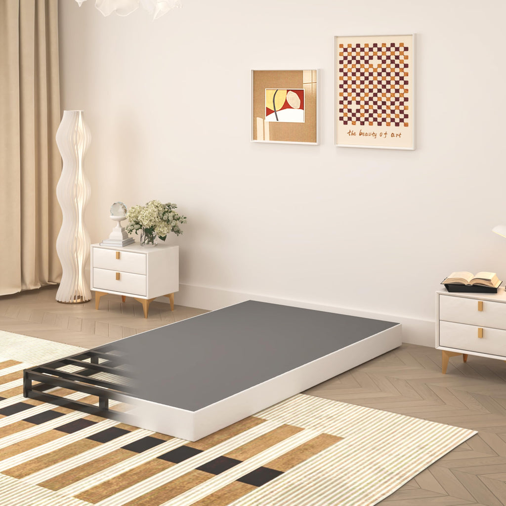 5 Inch Twin Box Spring, Heavy Duty Metal Mattress Foundation, 2500 lbs Capacity S582
