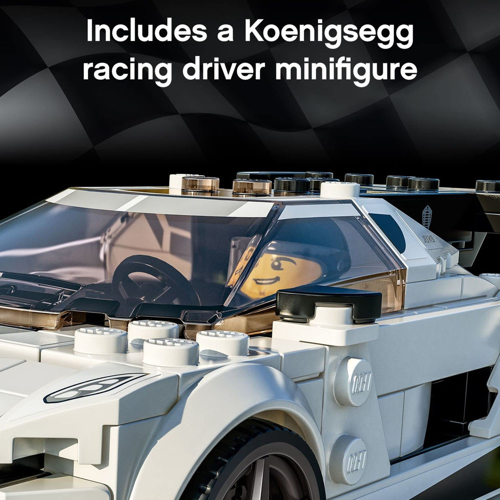 Racing Sports Car Toy with Driver Minifigure X817481