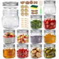 16 oz 12 Pack Wide Mouth Mason Jars with Lids V92649