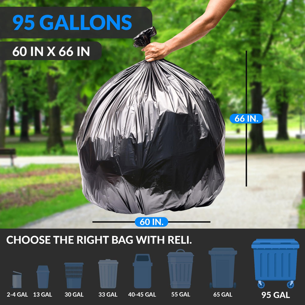Black Heavy Duty Trash Bags 30 Count J59670