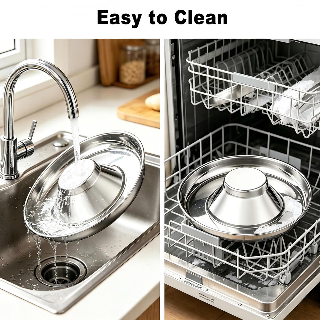 Stainless Steel Multi-Pet Feeding Bowl H375