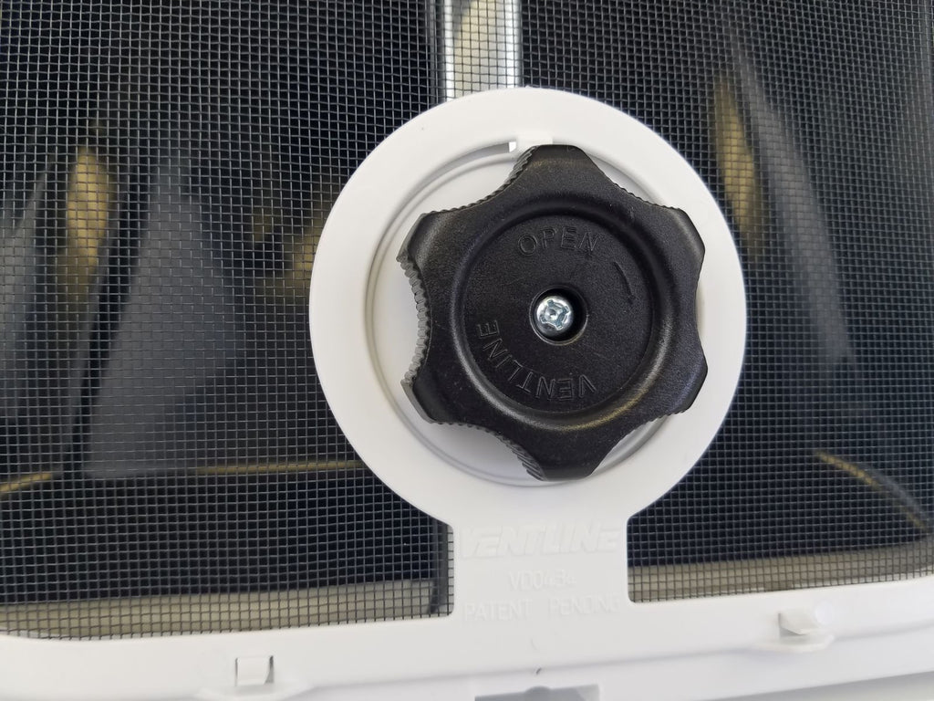 White RV Roof Vent with 12 Volt Fan I2747
