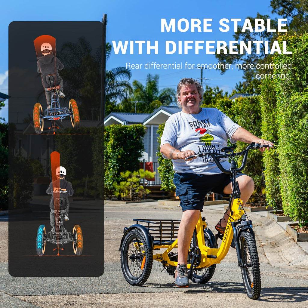 Folding Electric Tricycle 750W 48V 20Ah UL2849 F634