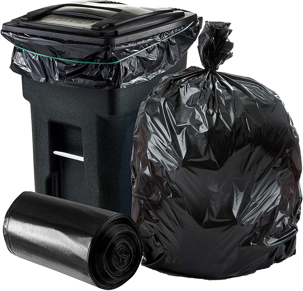 32 Gallon Heavy Duty Black Trash Bags 50 Count S880