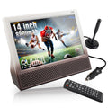 14'' Portable TV with Antenna, 8800mAh Rechargeable Battery J751