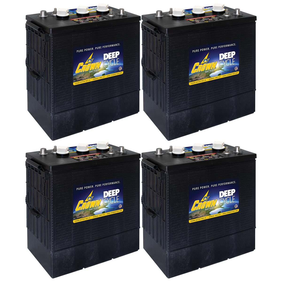 6V Flooded Lead Acid Deep Cycle Battery 330Ah 4 Pack F4095