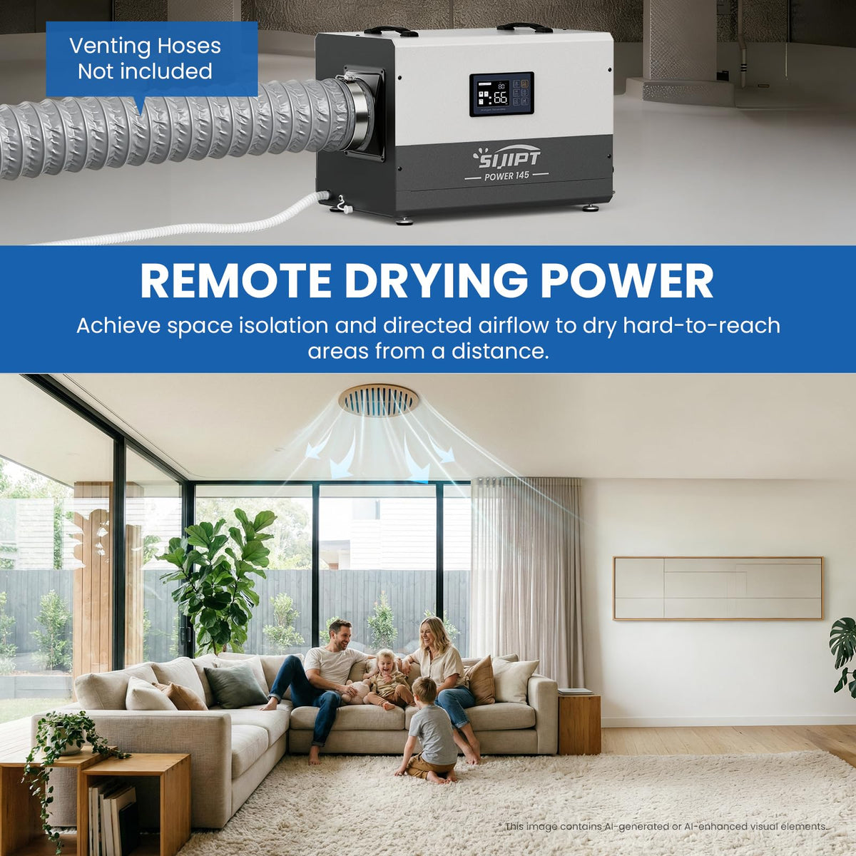 145 Pints Commercial Dehumidifier with Pump & Drain E169939
