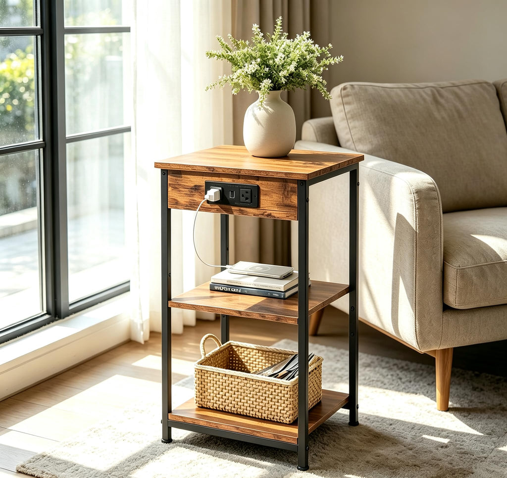 End Table with Charging Station Z91990