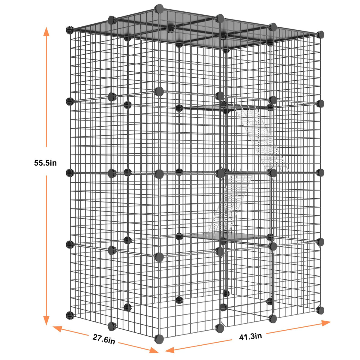 Large Detachable Metal Wire Cat Enclosure T2493
