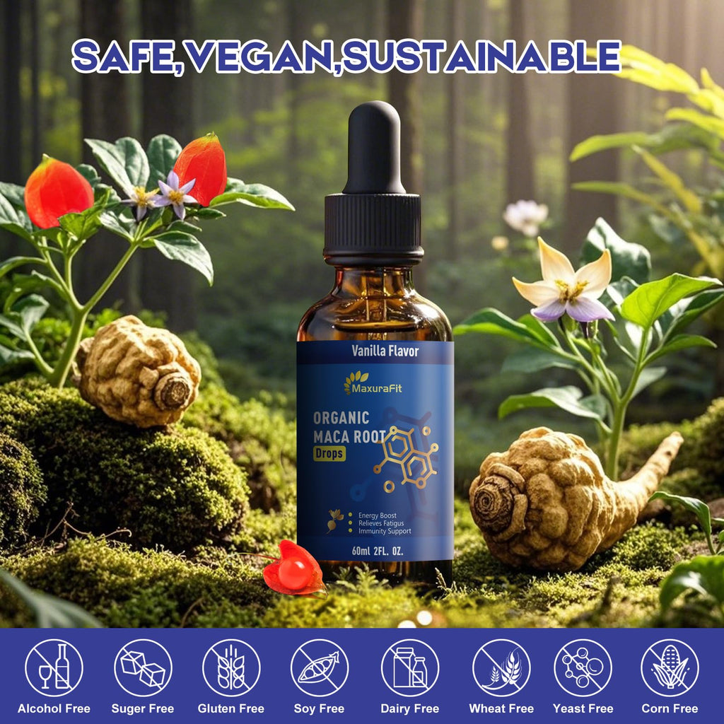 Maca Root Ashwagandha Liquid Drops 4 fl oz 2 Pack D646657