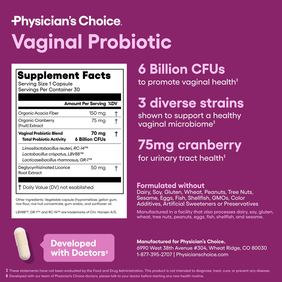 Vaginal Probiotics 30ct F389