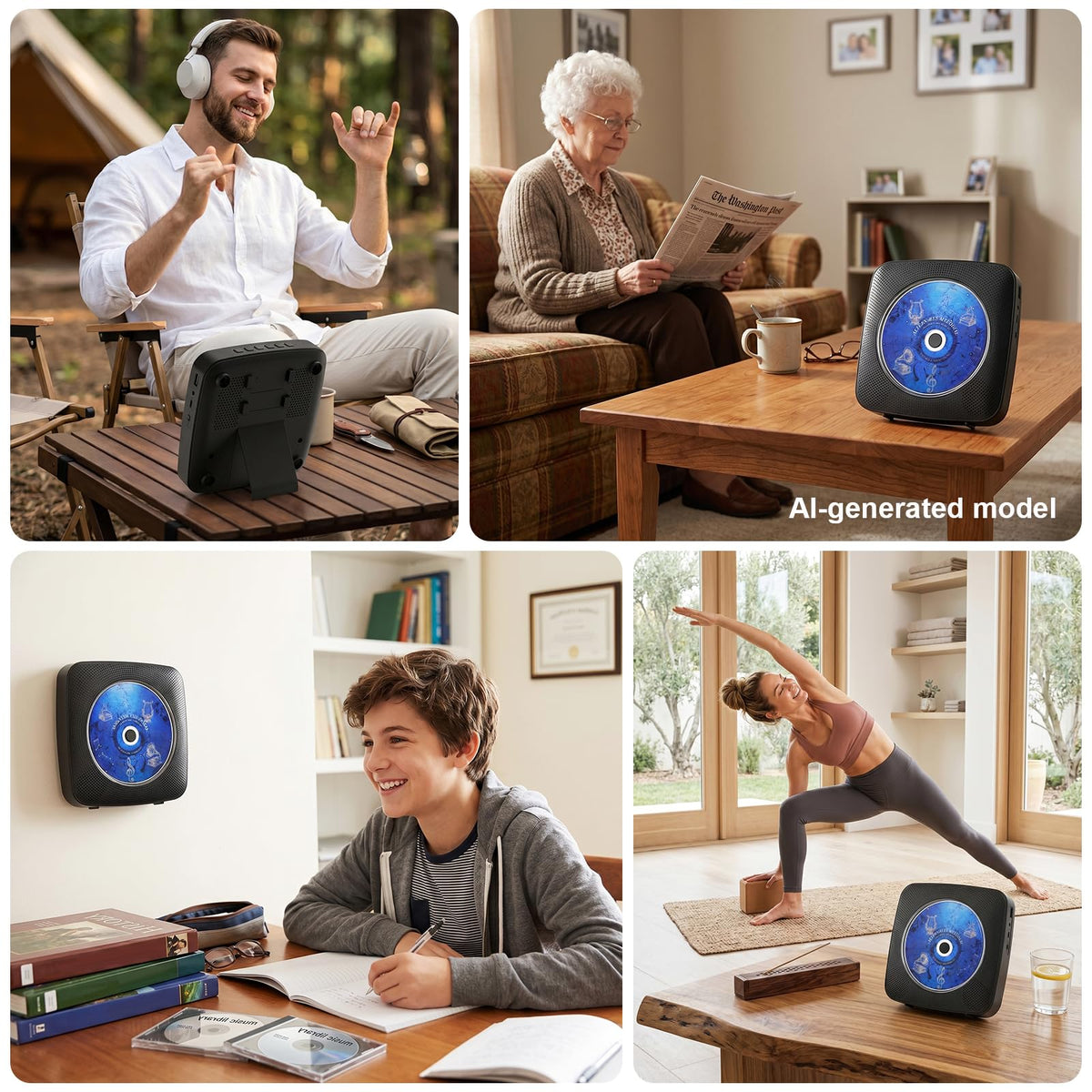 Portable Bluetooth CD Player U32252