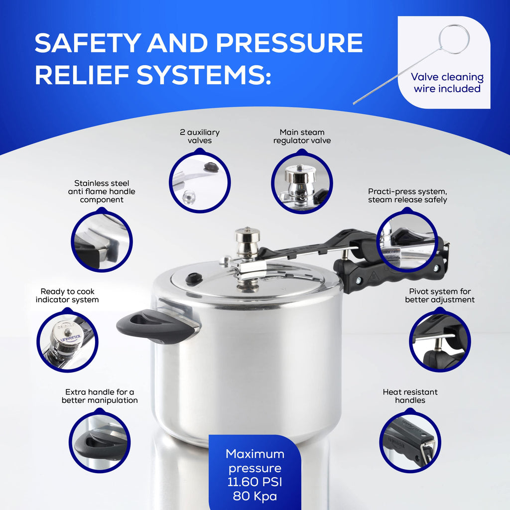 6.3 Quart Aluminum Stovetop Pressure Cooker A81664