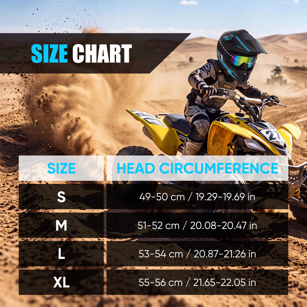 Youth Dirt Bike Full Face Helmet N2307