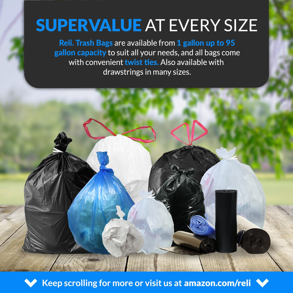 Black Heavy Duty Trash Bags 30 Count J59670