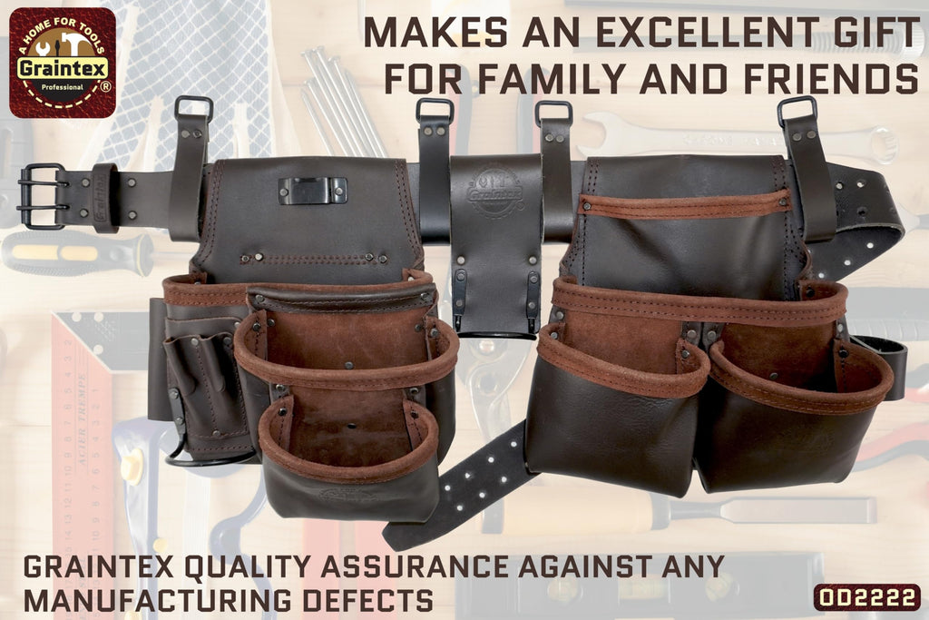 13 Pocket Leather Tool Belt U628384