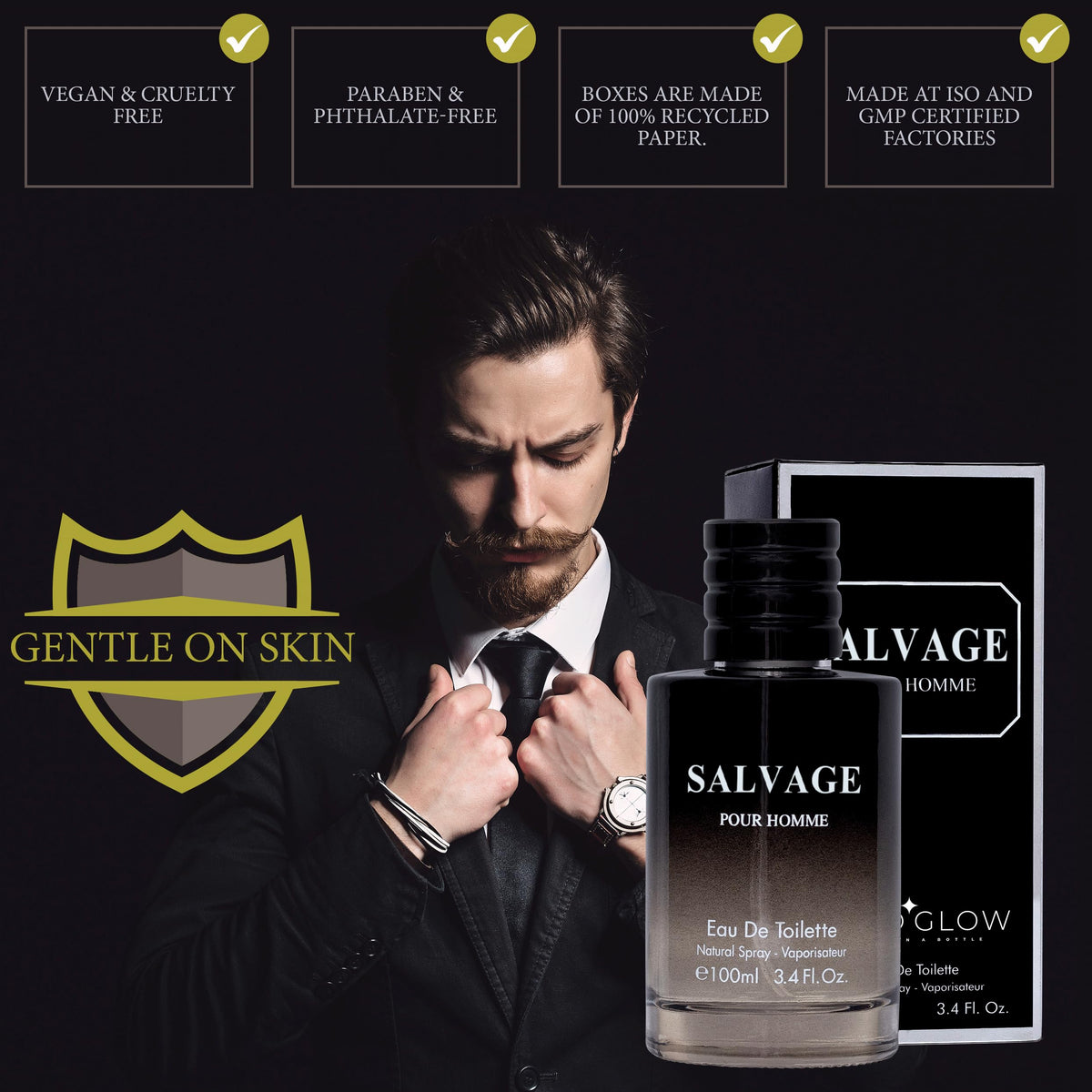 Men's Eau De Toilette Spray 3.4 Oz L104