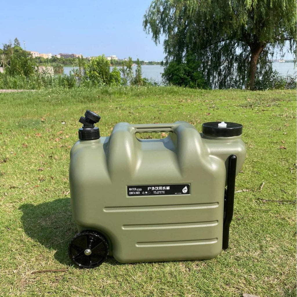 White Portable Water Dispenser with Faucet and Wheels K6604