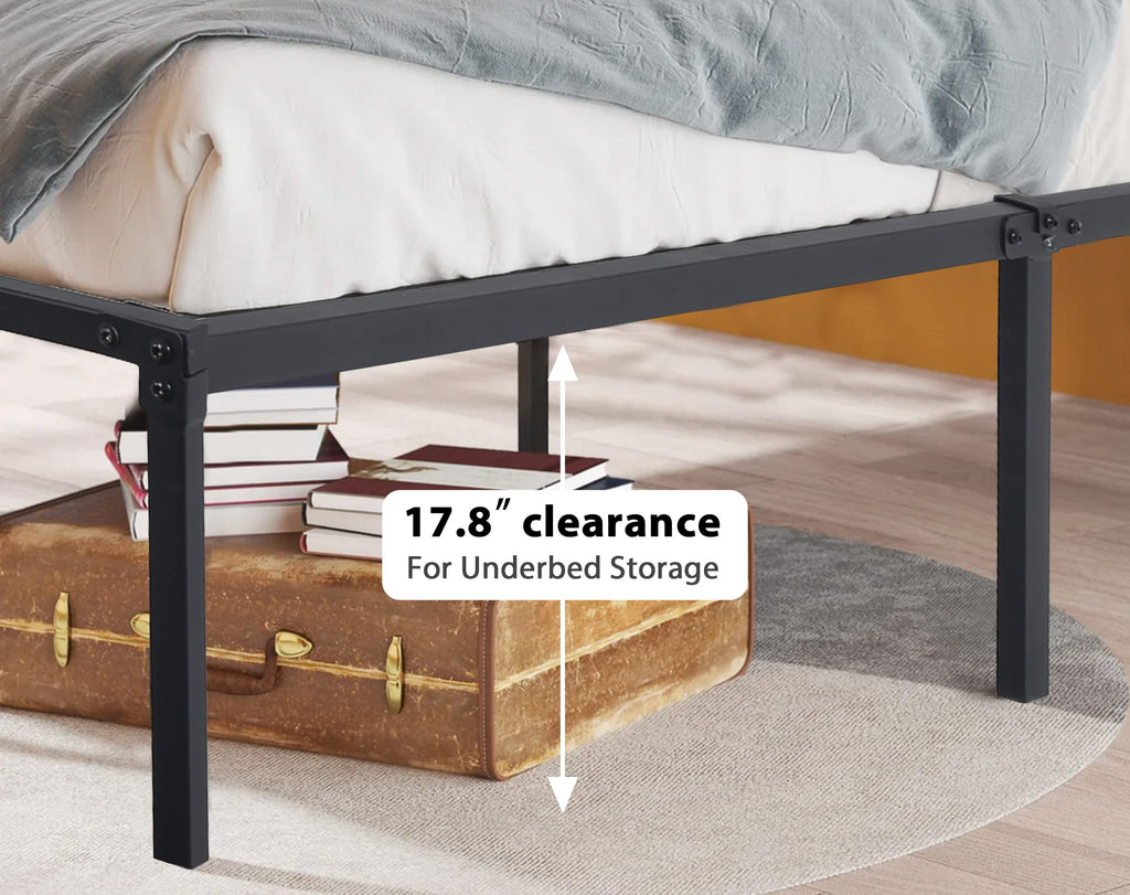 14 Inch Full Size Metal Bed Frame with Storage A685