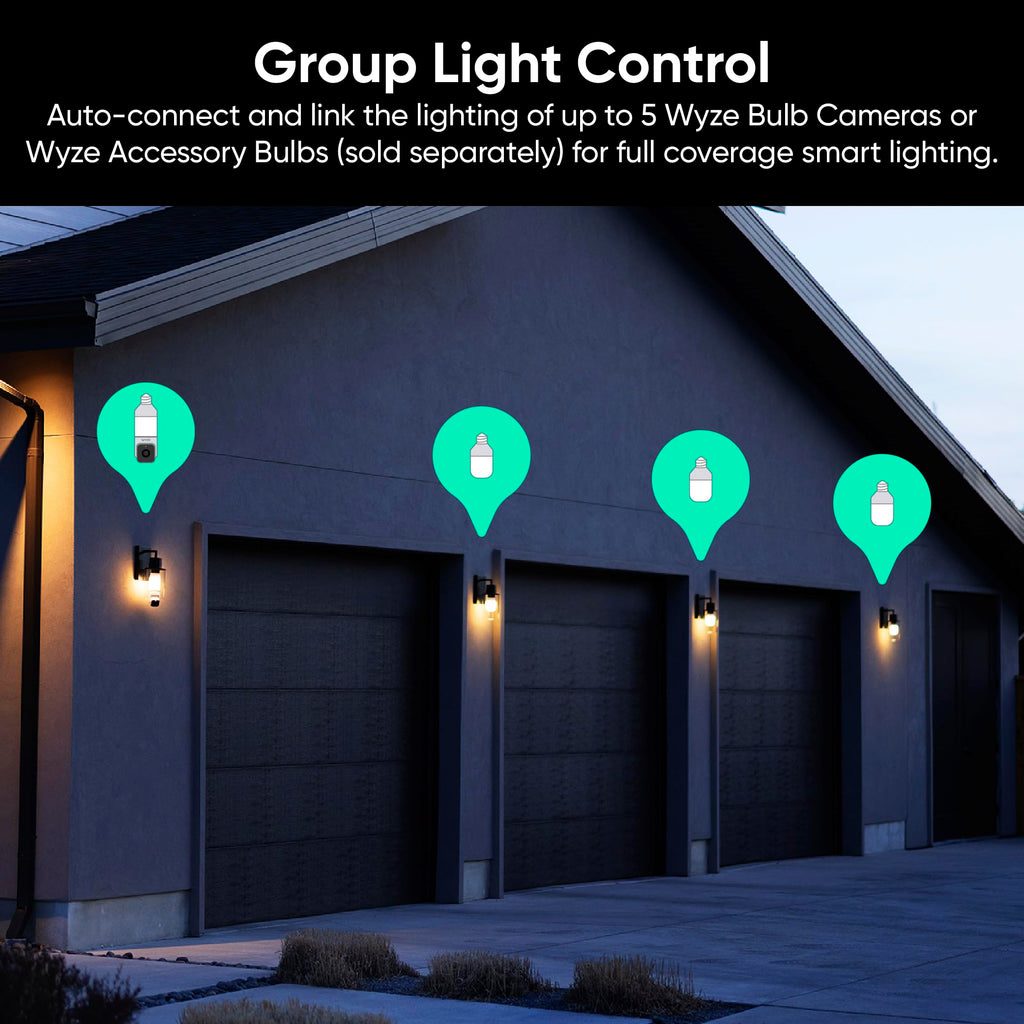 2K HD Smart Light Bulb Security Camera Q7878