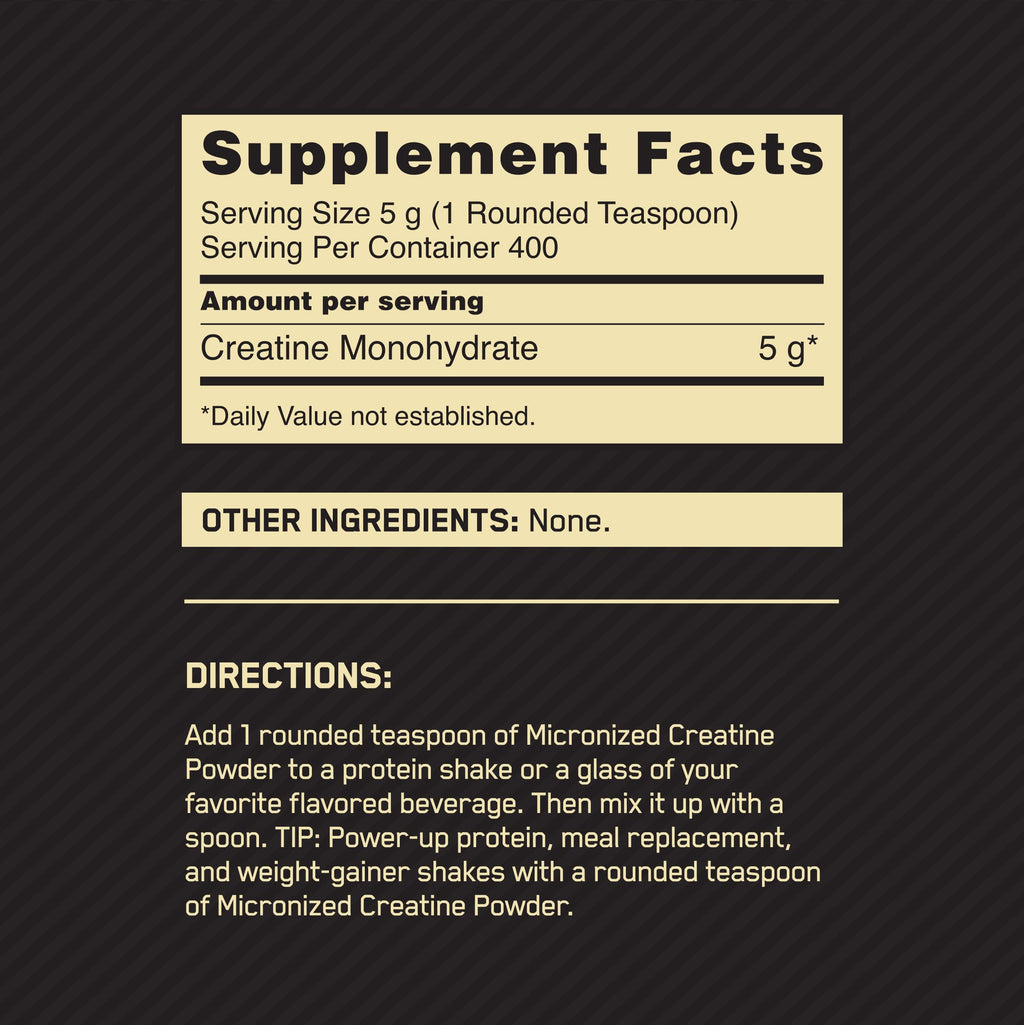 Unflavored Micronized Creatine Monohydrate Powder 400 Servings C6656