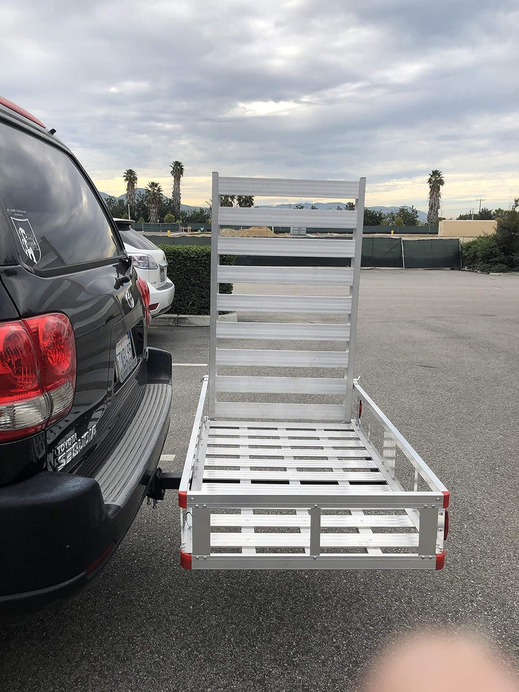 Aluminum Hitch Mount Wheelchair Carrier with 47" Ramp B7880