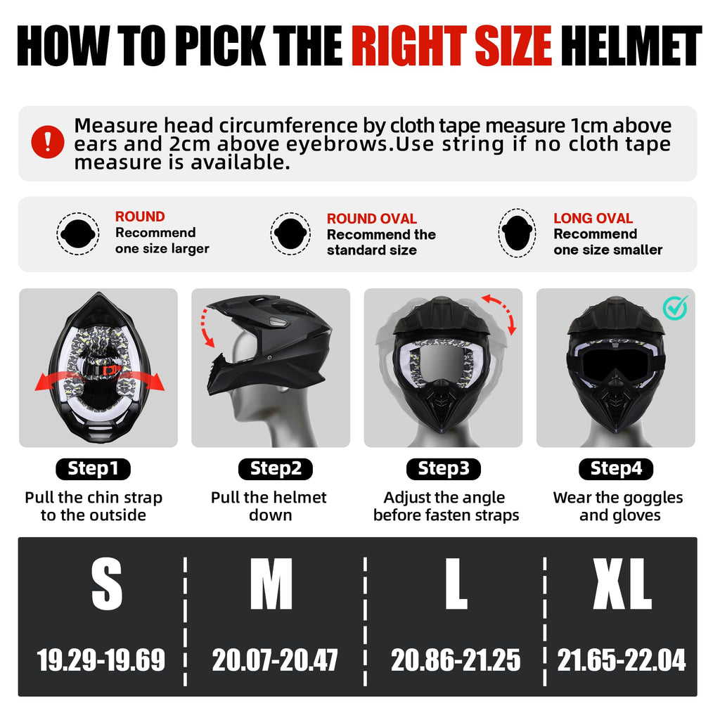 Youth Full Face Motocross Helmet R623