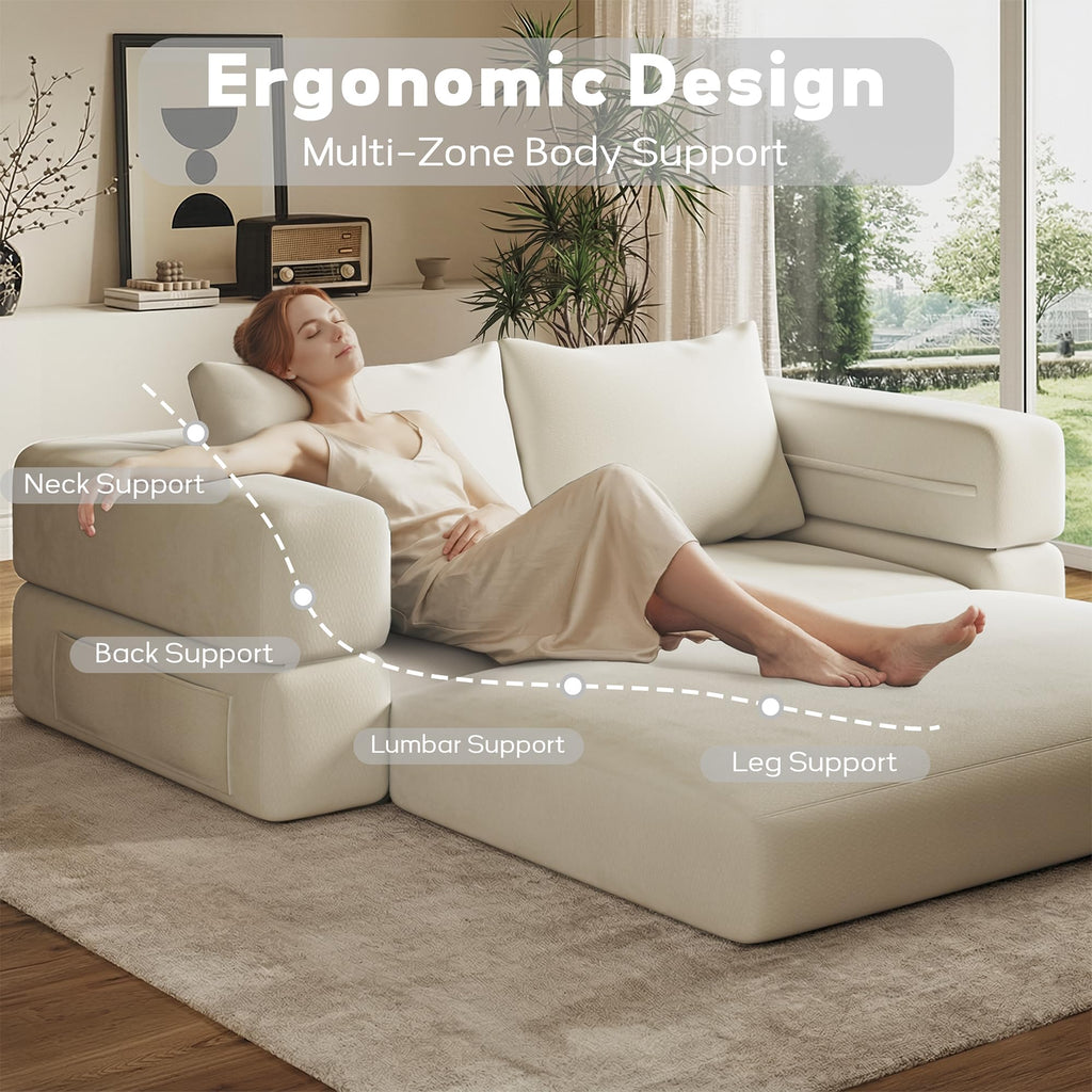 75'' Convertible Sofa Bed Queen V169732