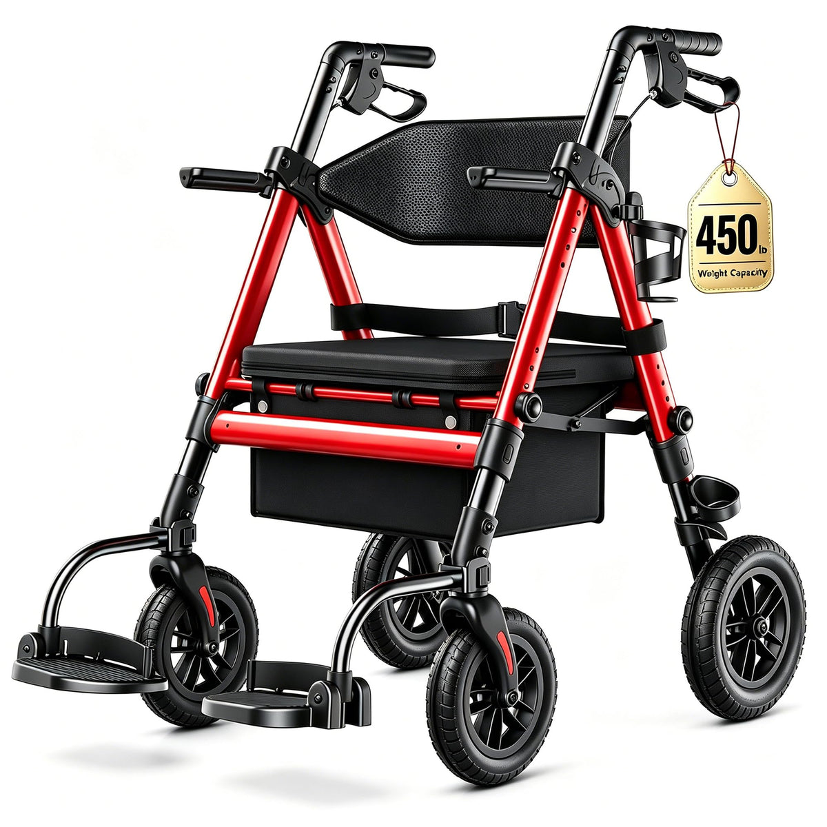 2-in-1 Rollator Wheelchair Combo H8792