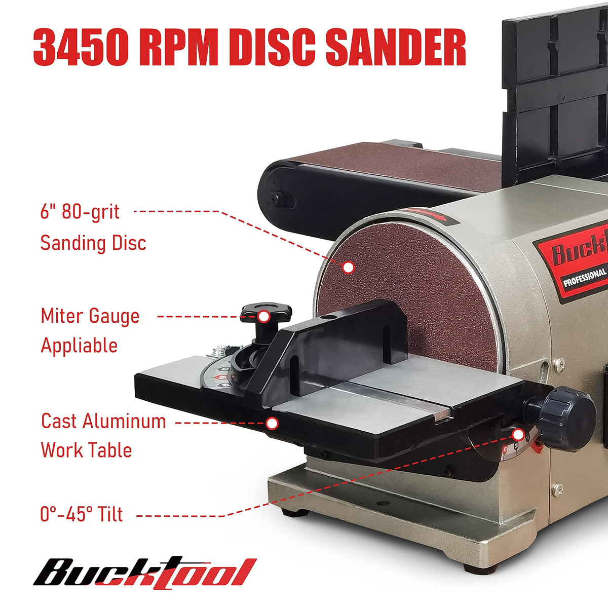 Bench Belt Disc Sander 4x36" Belt 6" Disc C39333