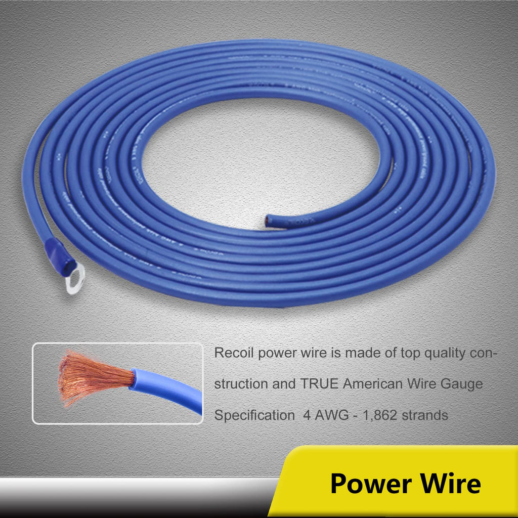 4 Gauge CCA Amplifier Wiring Kit with OFC RCA Cable B261055