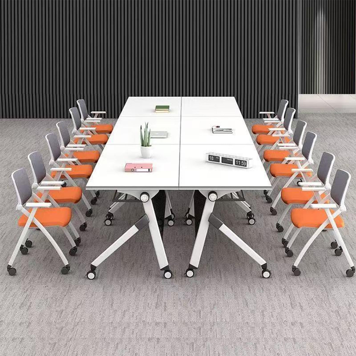 Folding Conference Table with Casters W846