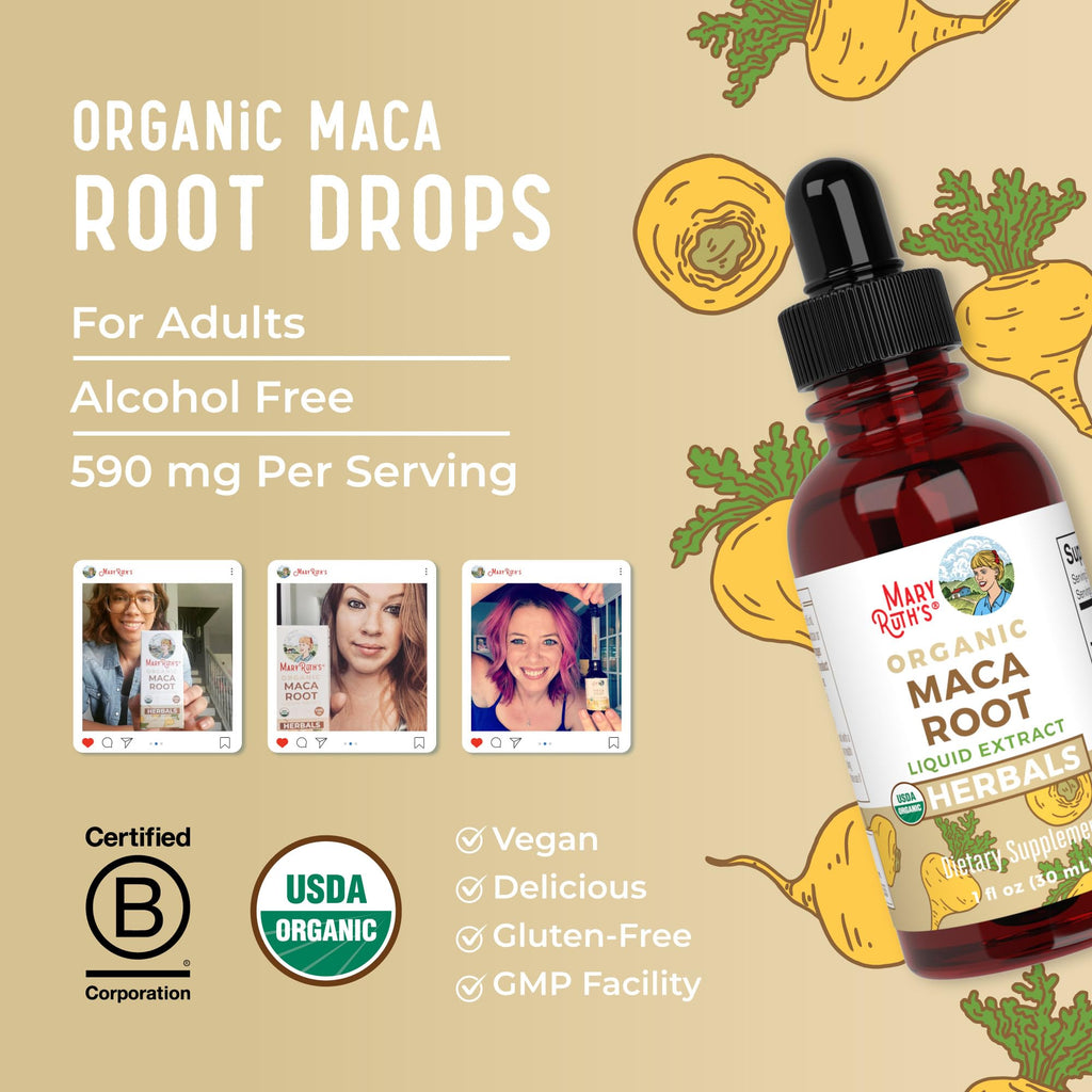 USDA Organic Maca Root Liquid Drops P322598