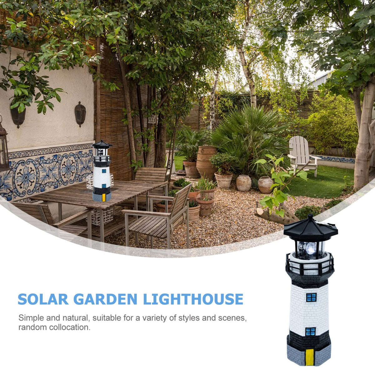 Solar Powered Rotating Garden Statue X11621