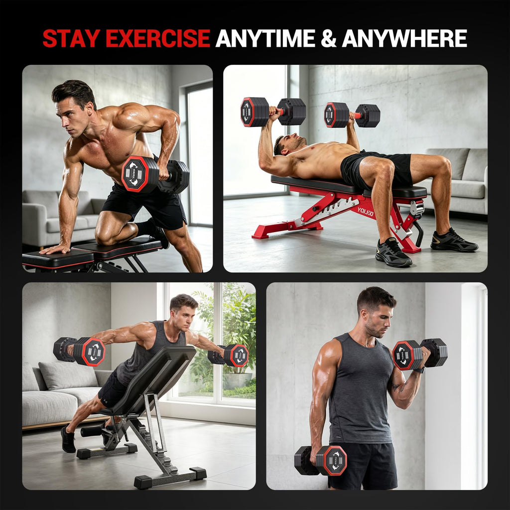 Adjustable Dumbbell Set 10/15/20/25 lb Z56303