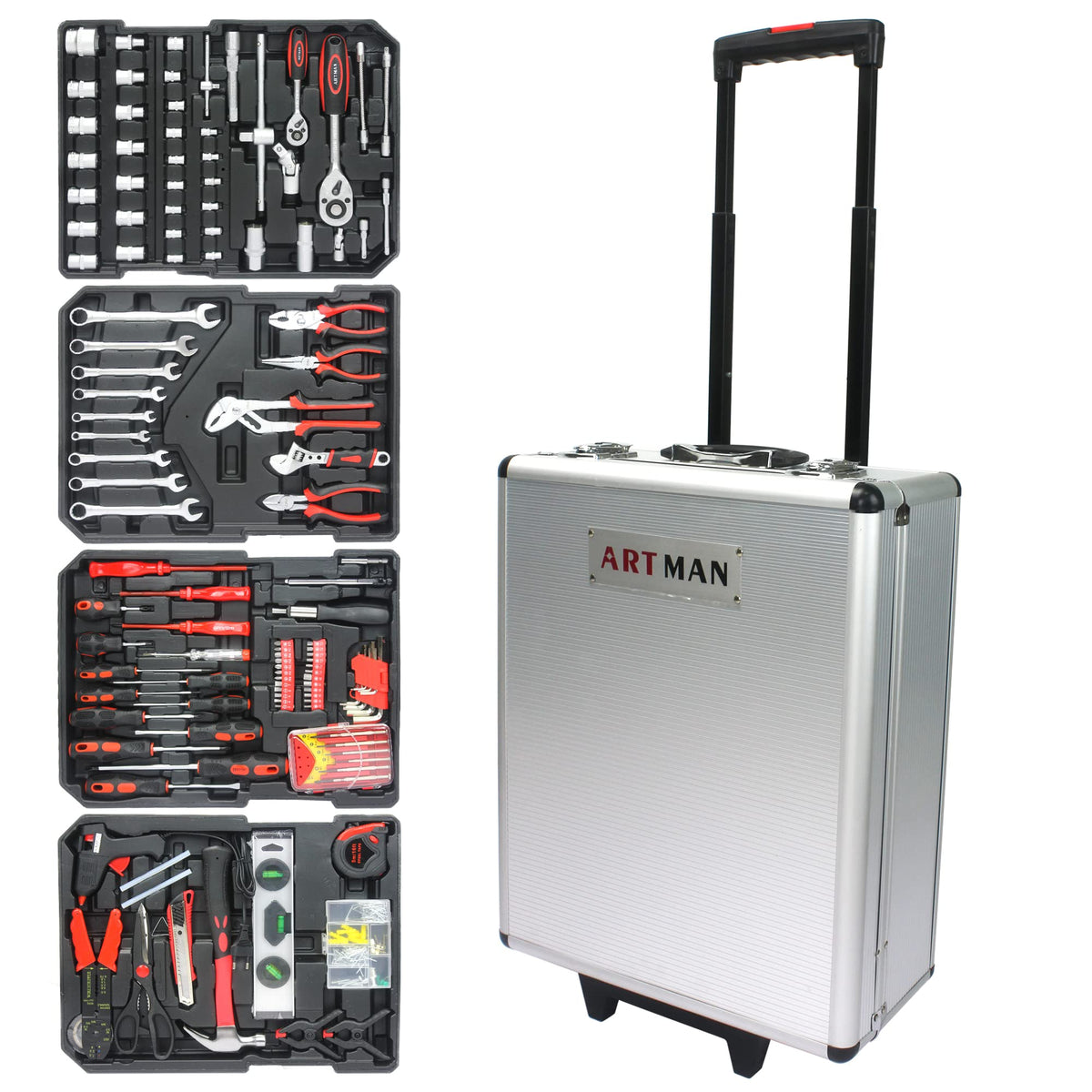 White Rolling Tool Box Set Y540030