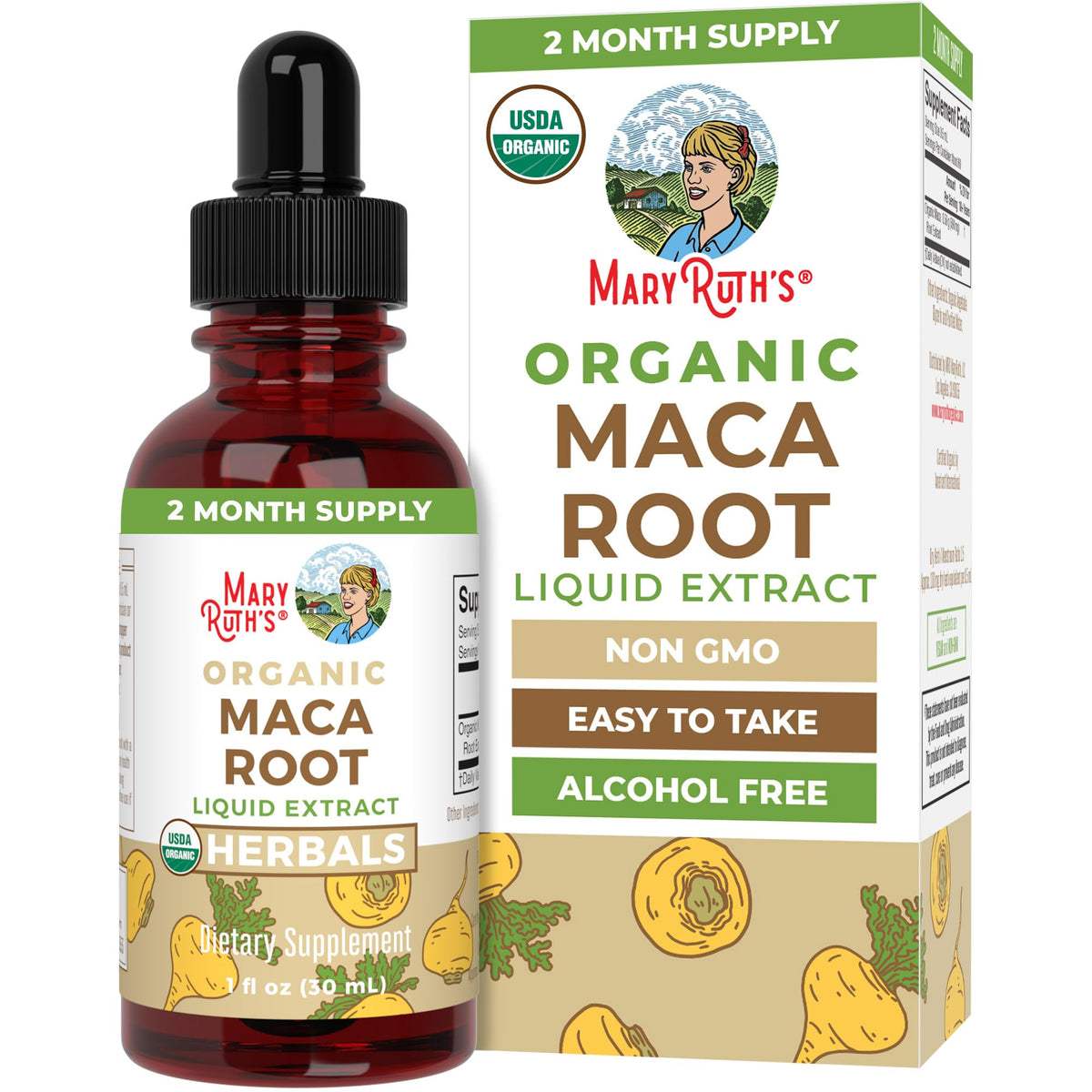 USDA Organic Maca Root Liquid Drops P322598