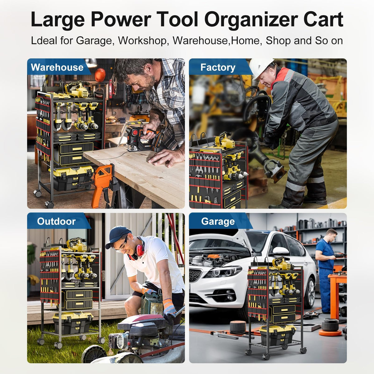 Rolling Tool Organizer Cart O7116
