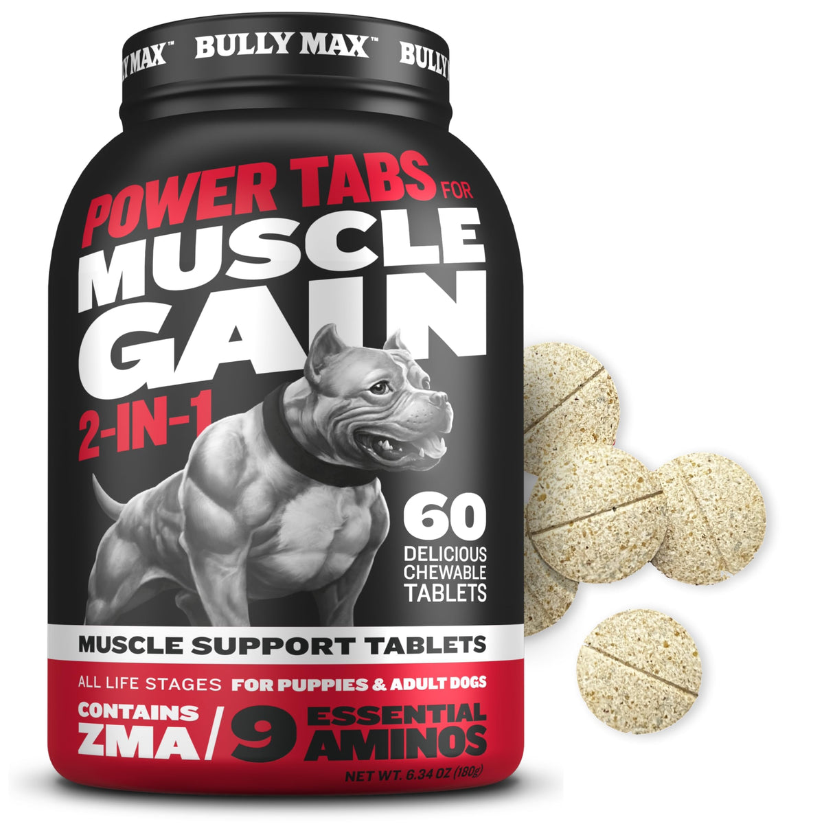 Liquid Dog Muscle Builder and Power Tabs Bundle L5974