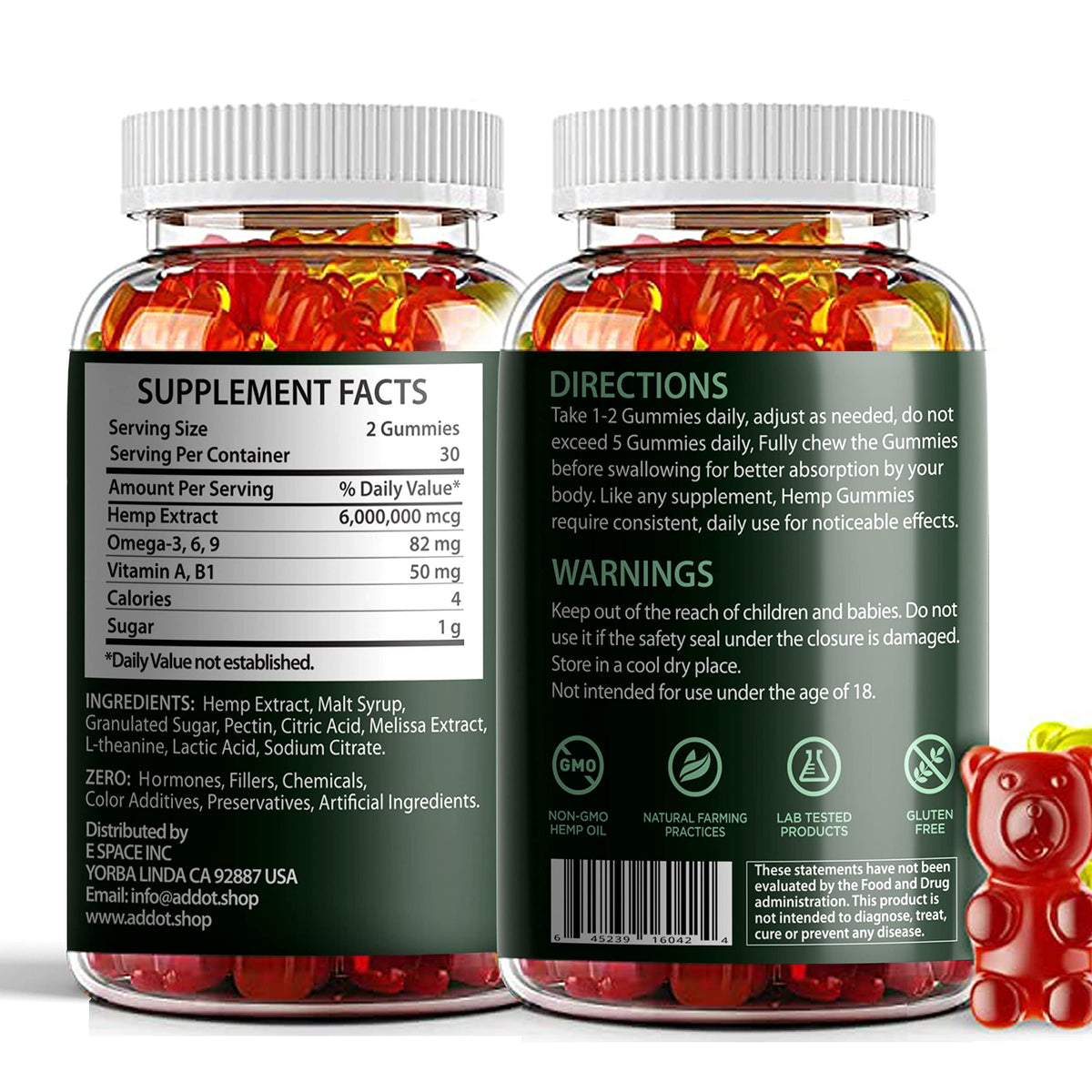 Hemp Gummies 60 Gummies R213