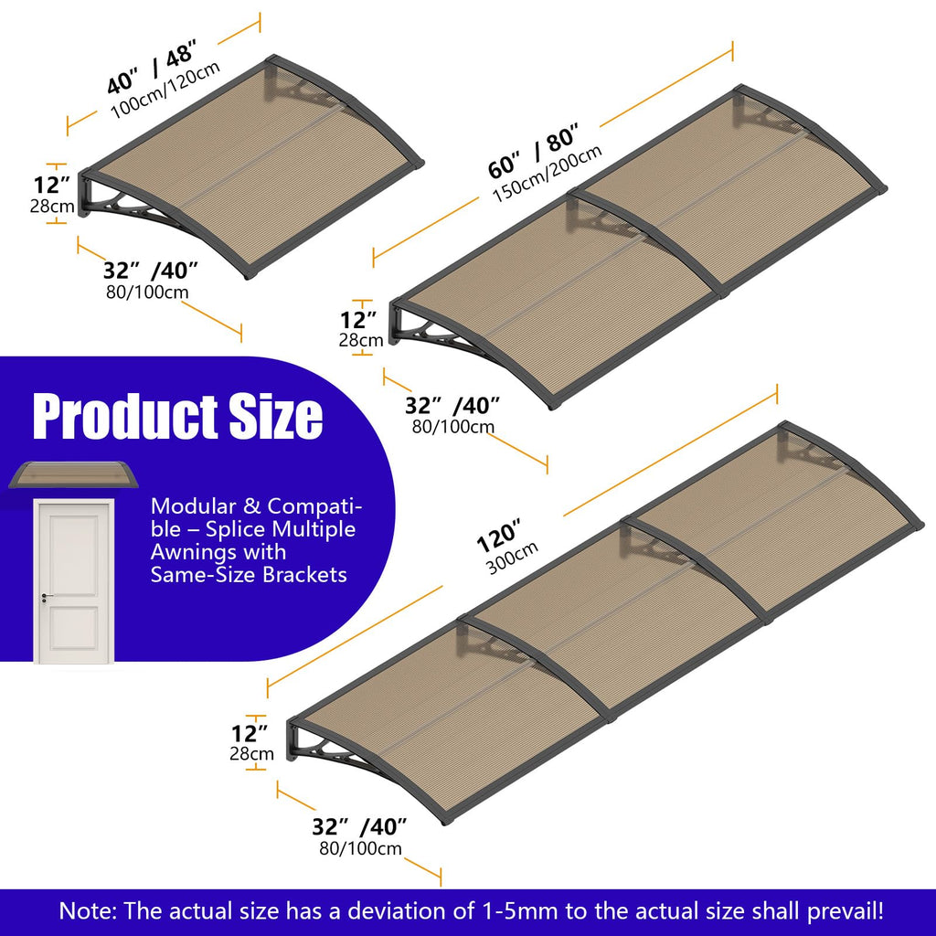 32x48'' Polycarbonate Door Awning P246900