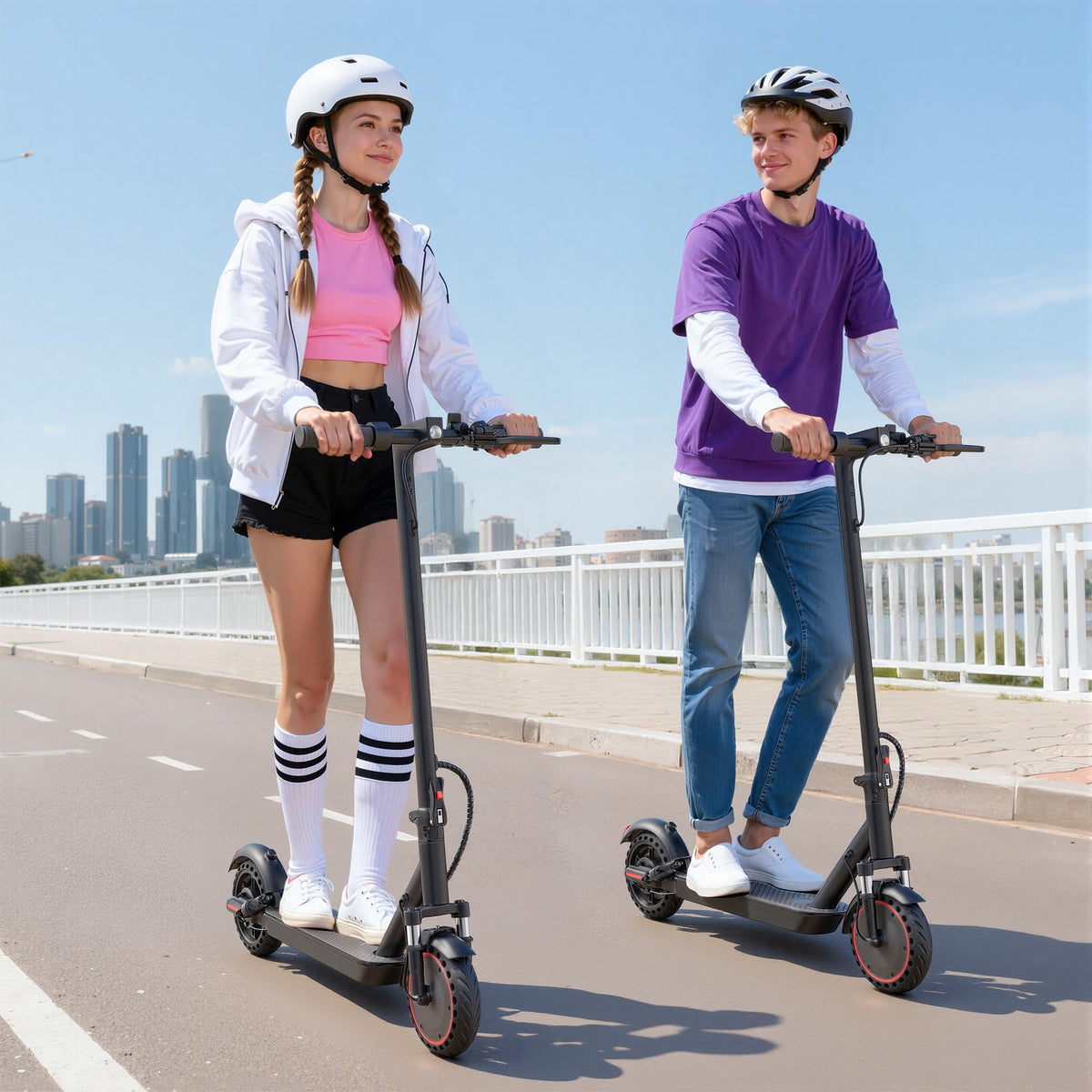Folding Electric Scooter with Dual Brakes U5637